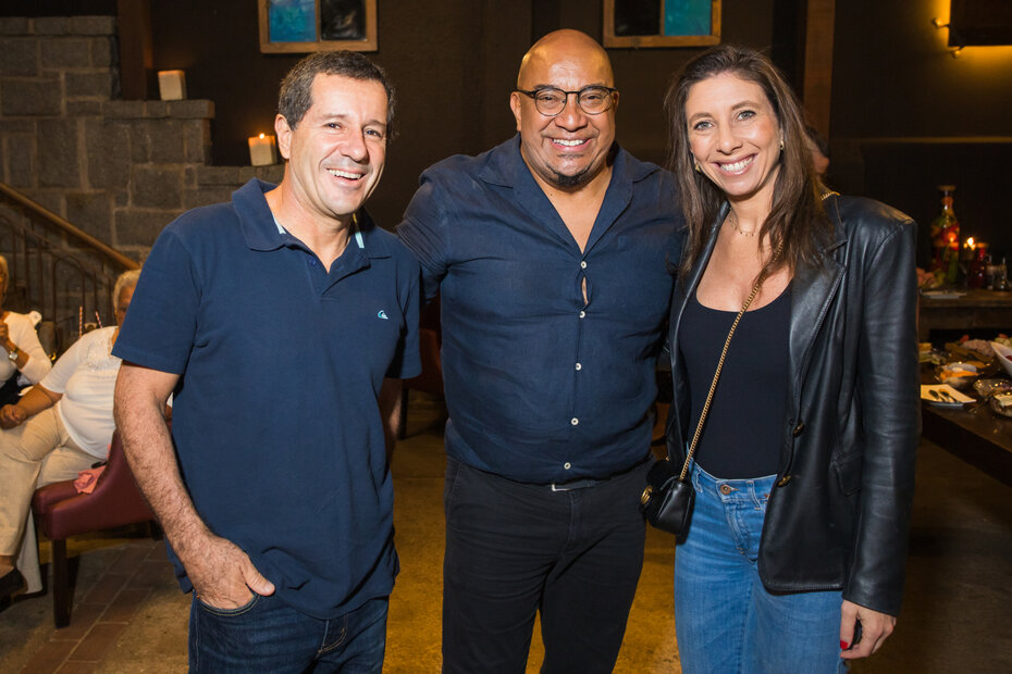 Rodrigo Bertaso, Lê Araújo e Roberta Jalfim (Foto: Jorge Scherer/Divulgação)