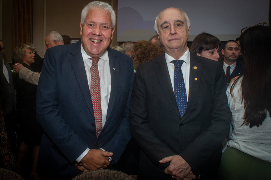 Eugenio Correa e o desembargador Francisco José Moesch (Foto: Evandro Leal/especial)