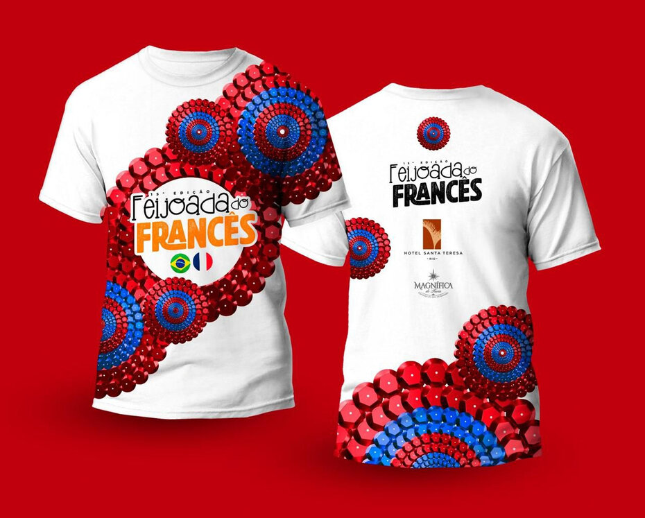 A t-shirt da Feijoada do Francês, que promete animação no Rio de Janeiro (Foto: Divulgação)