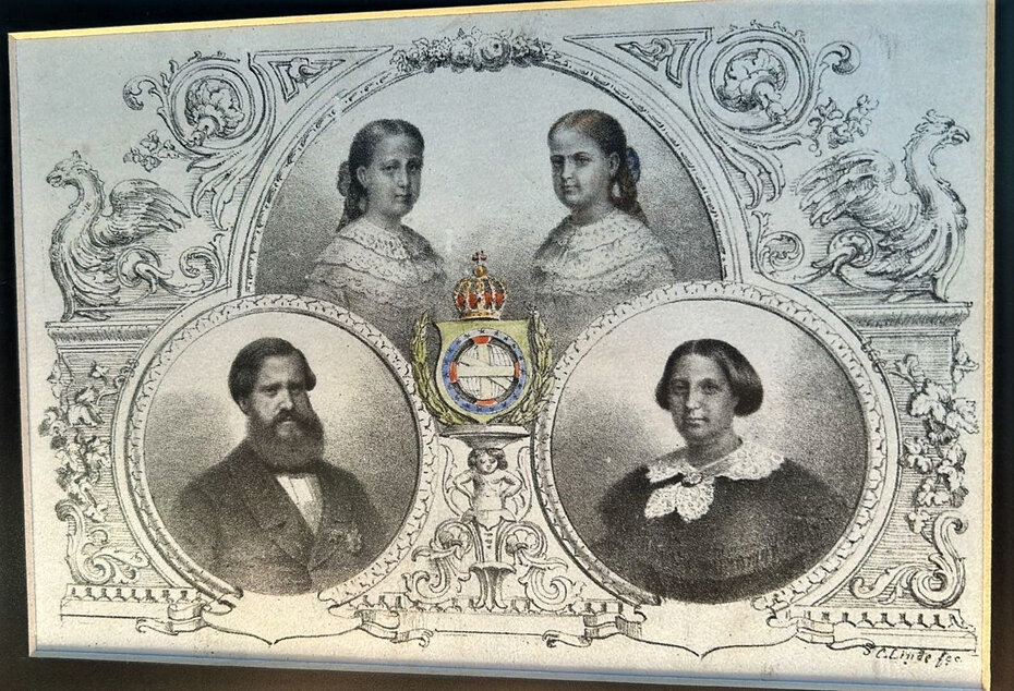 Entre os vários lotes do leilão: retratos da Família Imperial brasileira (Foto: Divulgação)