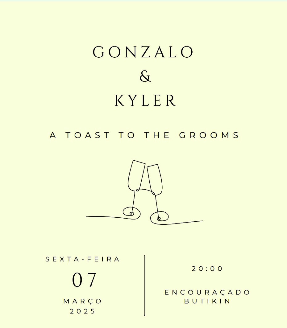 Convite da união de Gonzalo e Kyler (Foto: Divulgação)