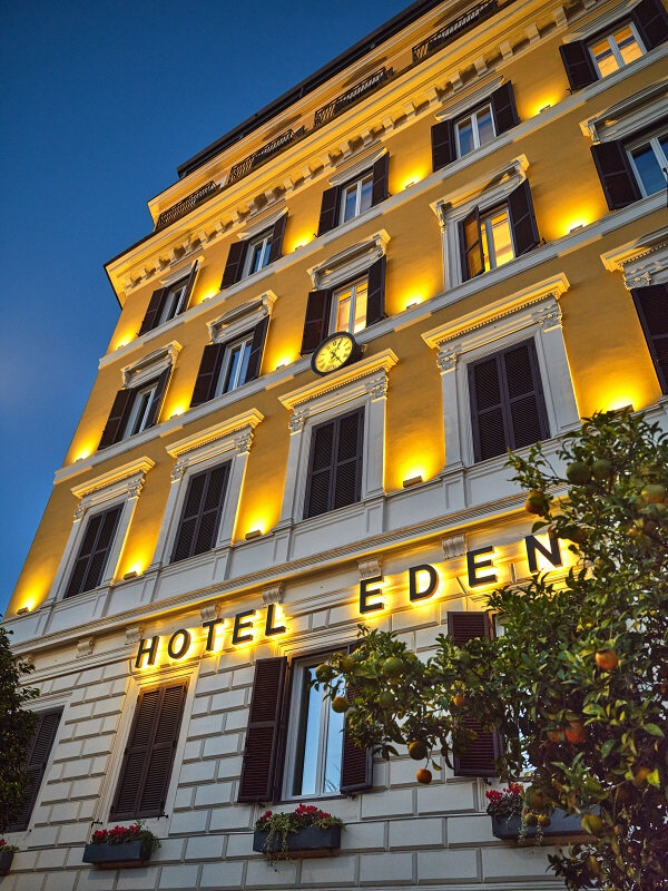 Hotel Eden se localiza no coração da capital italiana (Foto: Divulgação) 
