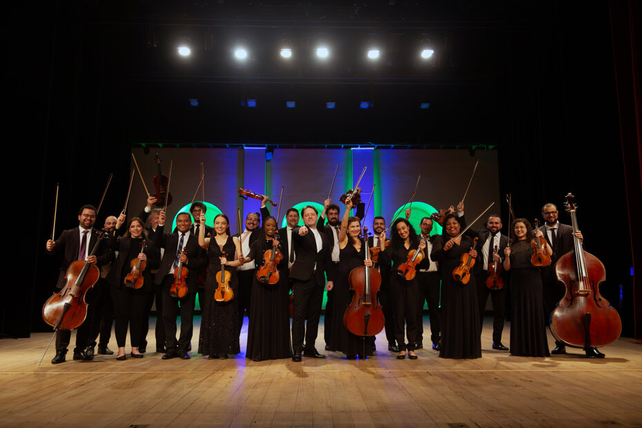 Orquestra Theatro São Pedro se apresenta em comemoração aos seus 40 anos (Foto: Vitória Proença/Divulgação)