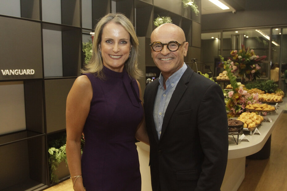 Cintia Seben e Ivan Mattos no tradicional coquetel de homenagens do IMAMA (Foto: Divulgação)