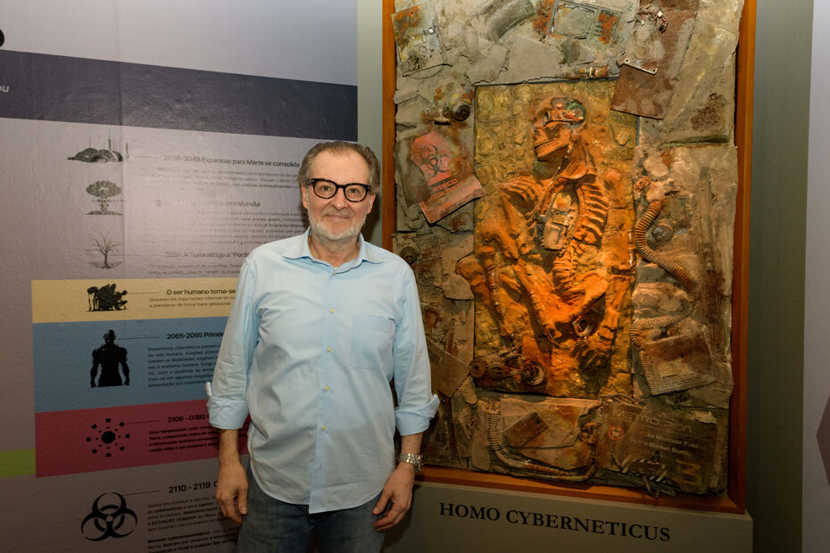 Marcelo Zanini no Museu de Arte do Paço – MAPA (Foto: Wanderlei Oliveira/Divulgação)  