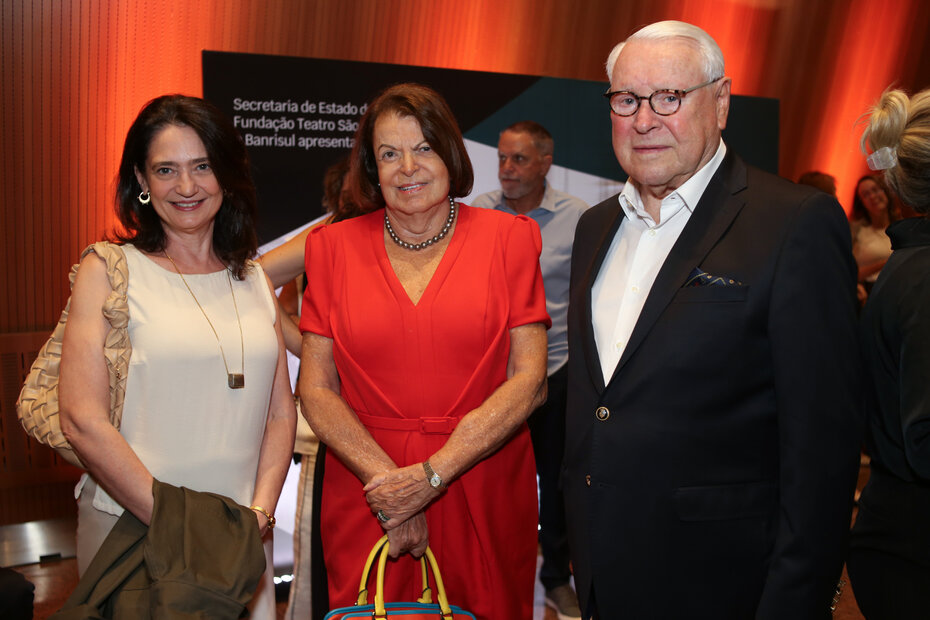 Claudia Laitano, embaixadora Leda Camargo e Aristides Germani Filho (Foto: Lenara Petenuzzo/Divulgação)