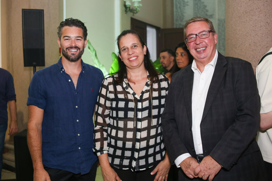 Rogério Prigol, Letícia Huff e Rogério Beidacki (Foto: Lenara Petenuzzo/Divulgação)