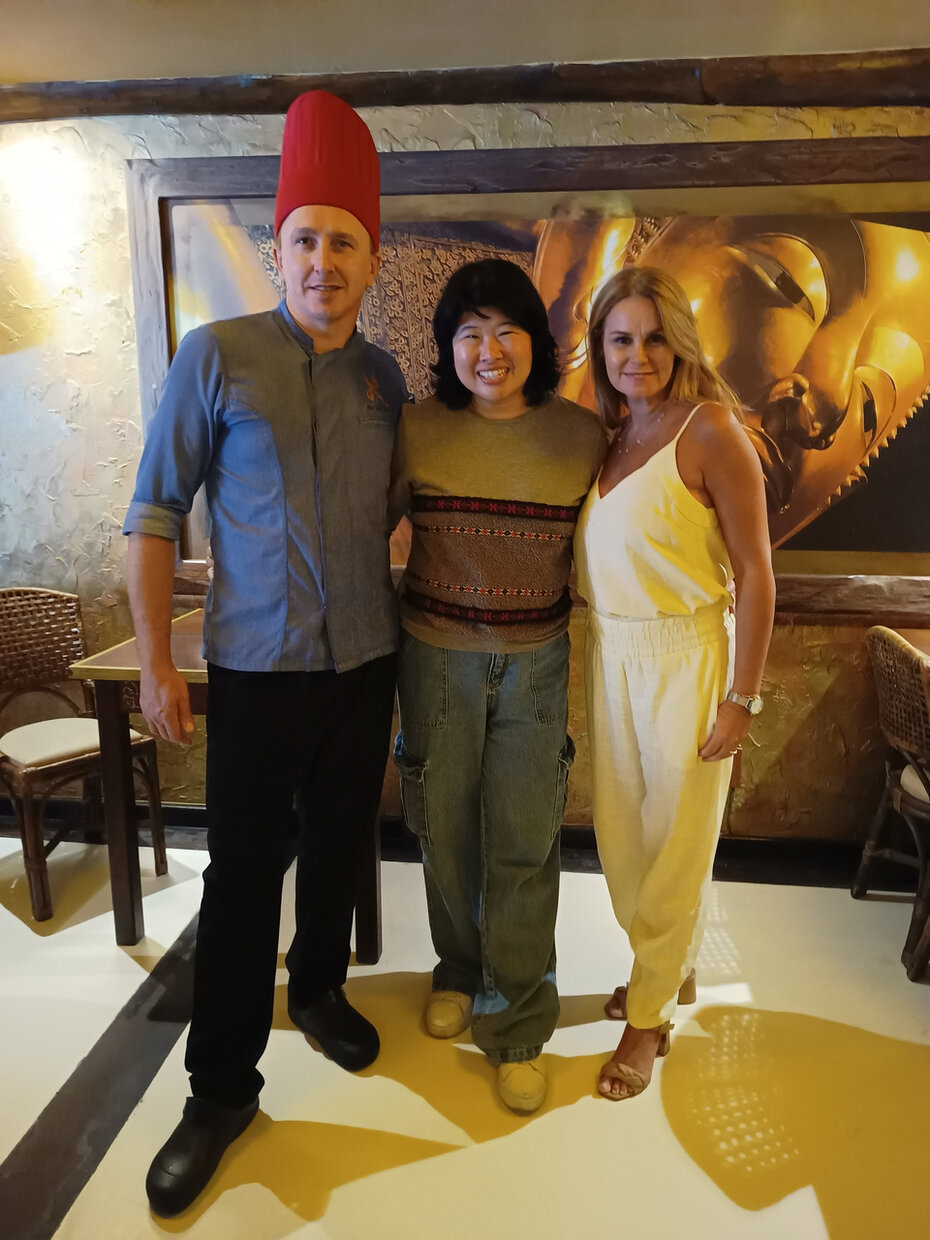 Luis Bierhals, Yuko Toppabut e Audrey Hoefel no Koh Pee Pee (Foto: Rafael Moreira/Divulgação)