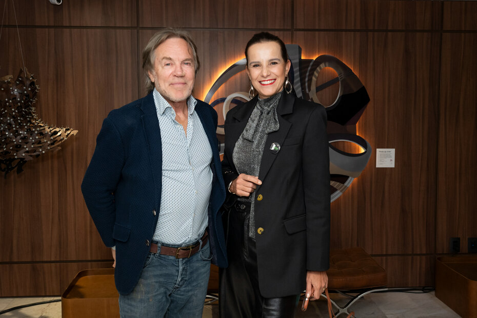 Irineu Boff e Fernanda Carvalho Garcia no Art.Hotel Transamerica Collection (Foto: Andréa Graiz/Divulgação)
