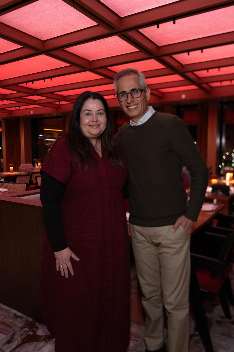 Simiane Gil e Pedram Zaman no encontro realizado na Milano Design Week (Foto: Divulgação)