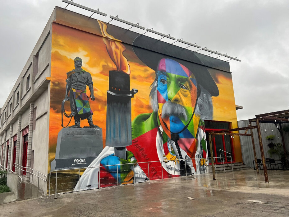 O belo mural assinado por Kobra será recuperado (Foto: Divulgação)