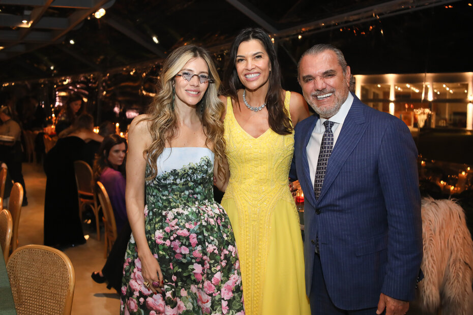 Scheila Vontobel, Nora Teixeira e Ricardo Vontobel (Foto: Vini Dalla Rosa/Divulgação)