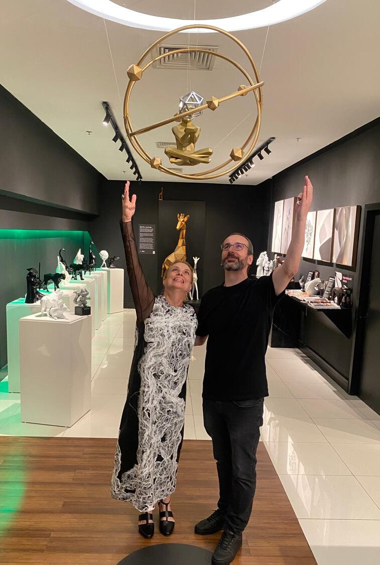 :  Olga Pfeifer Mendes Ribeiro e Marcos Vaandrade (Foto: Divulgação) 