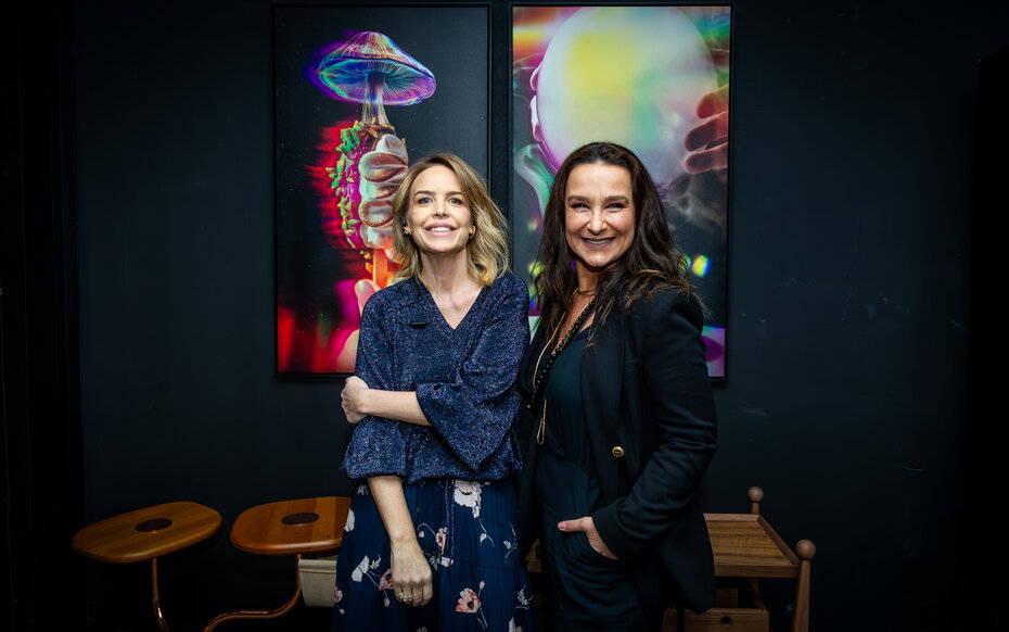 Fernanda Guimarães e Laura Schirmer na noite de abertura do Chef’s Table (Foto: Evandro Leal/Divulgação)