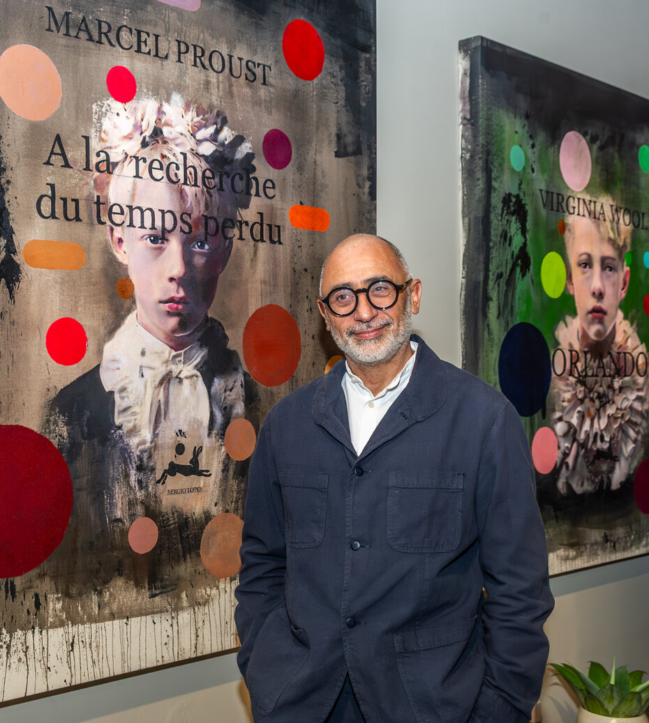 Sergio Lopes e Proust: arte e literatura (Foto: Evandro Leal/Divulgação)