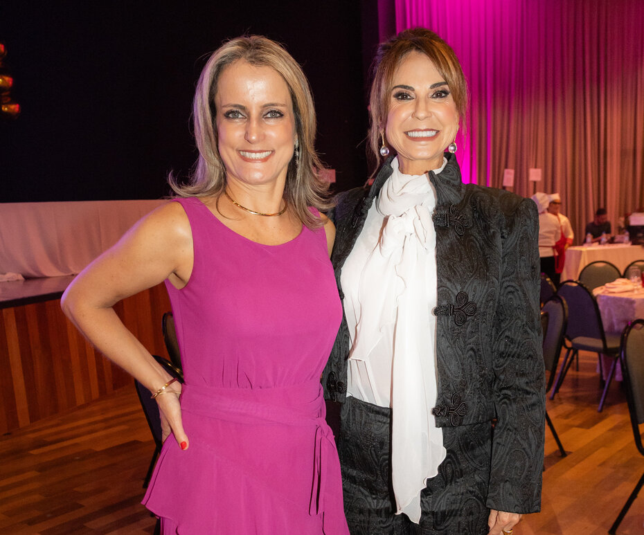 A presidente do Imama, Cintia Seben, com Gabriela Fontoura Brasil (Foto: Henrique Alonso/Divulgação)