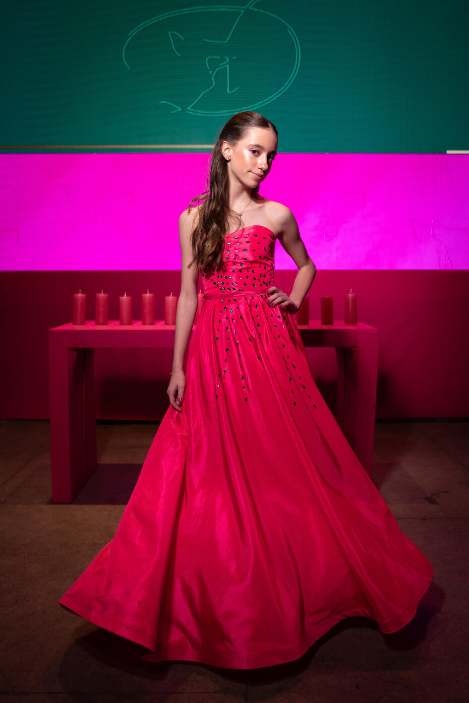 Domênica Cauduro Veisman na celebração de seu Bat Mitzvah (Foto:  Fabrício Sviroski/Divulgação)