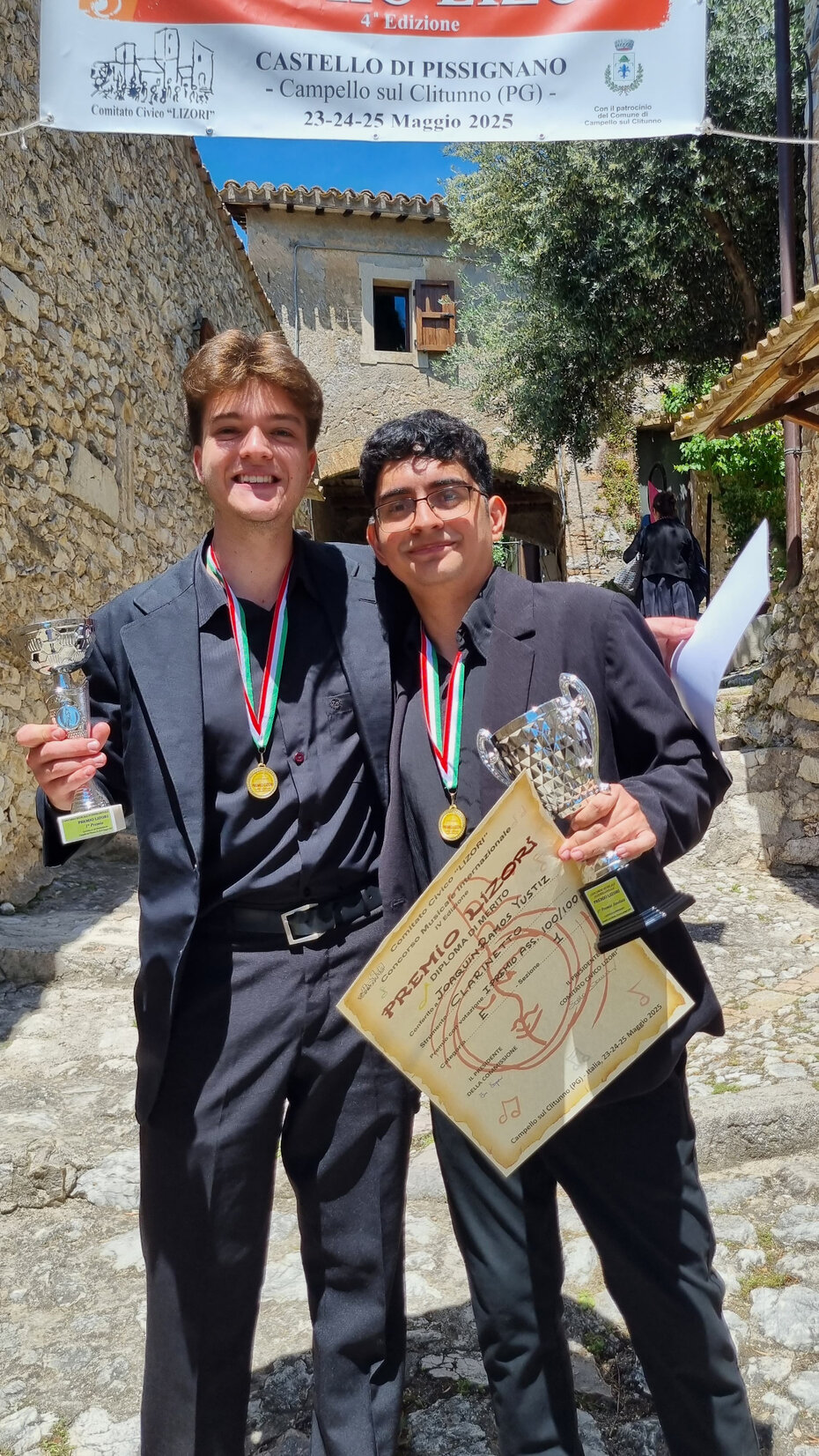 Artur Paulus Freitas e Joaquin Ramos Yustiz foram premiados na Itália (Foto: Michael Penna/Divulgação)