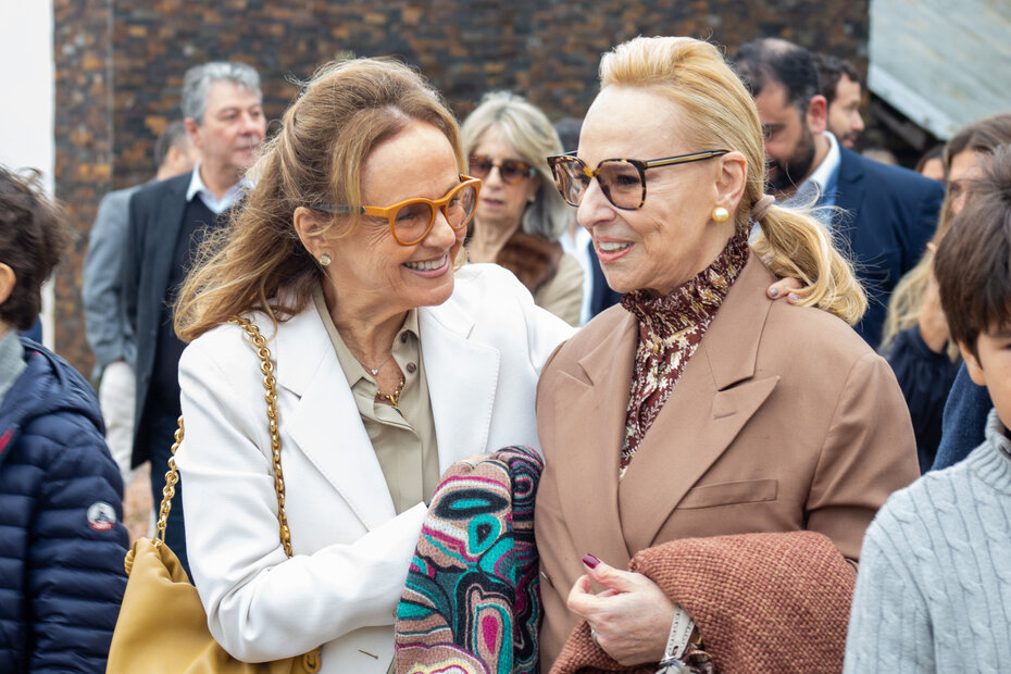 Nara Birmann Sirotsky e Susana Sirotsky Melzer no Parque Maurício Sirotsky Sobrinho (Foto: Lenara Petenuzzo/Divulgação