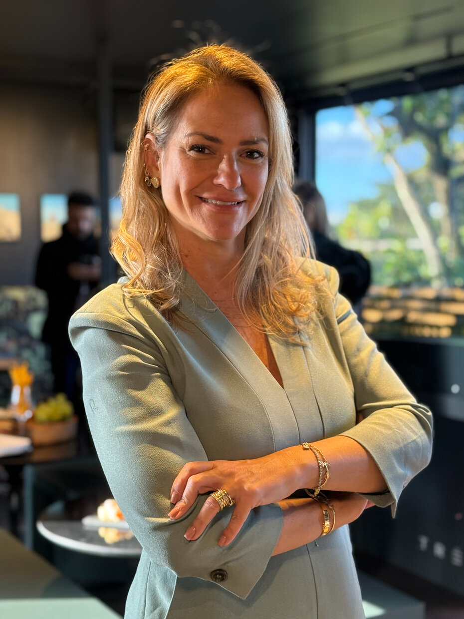 Fabiana Noll Kaercher apresentou sua nova coleção de joias (Foto: Camila Braz /Divulgação)