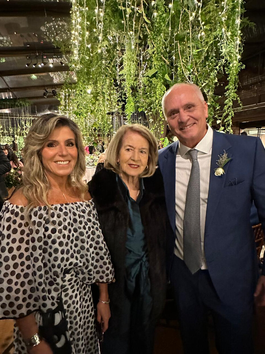 Luciana Schiavon Lemos, Alzira Medeiros e Marcelo Medeiros (Foto:Divulgação)