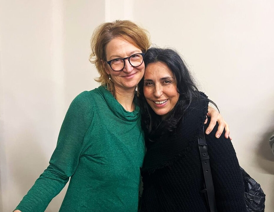 Paula Taitelbaum e Letícia Remião no Farol Santander (Foto: Paulo Gasparotto/Especial)