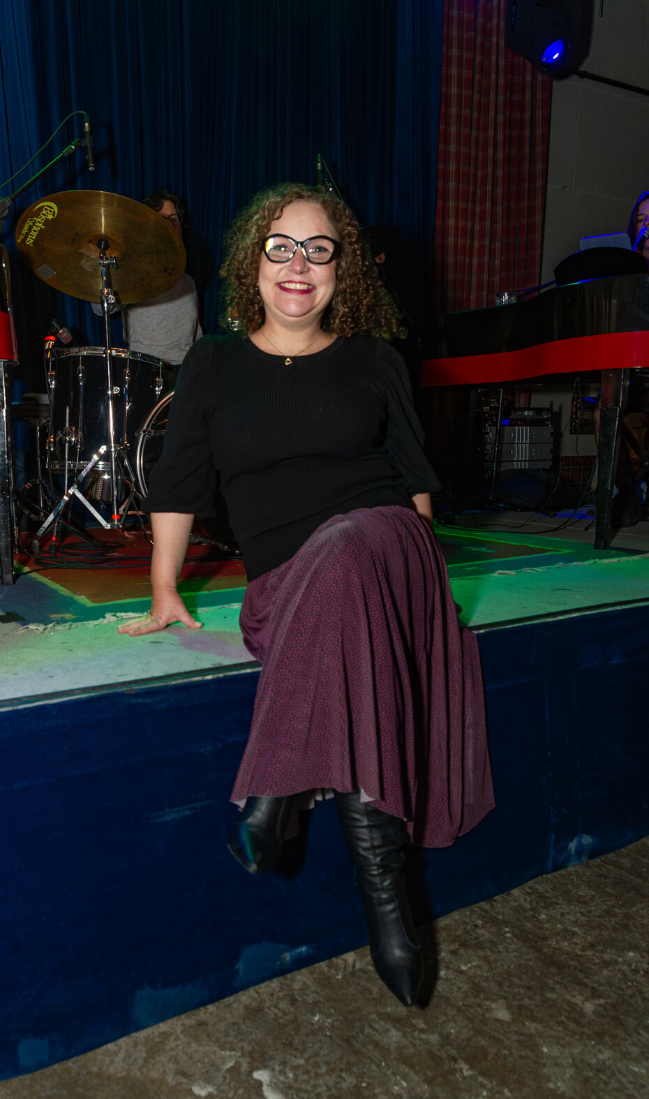 Fabíola Slongo Sviroski aplaudiu o Duelo de Pianos (Foto: Duda Alvares/Divulgação)  