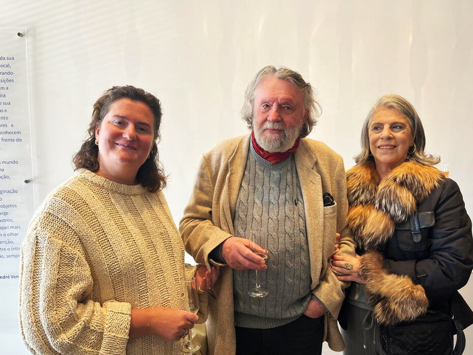 Julie Conrad, Patrick e Jane Conrad prestigiaram a mostra (Foto: Paulo Gasparotto/Especial)