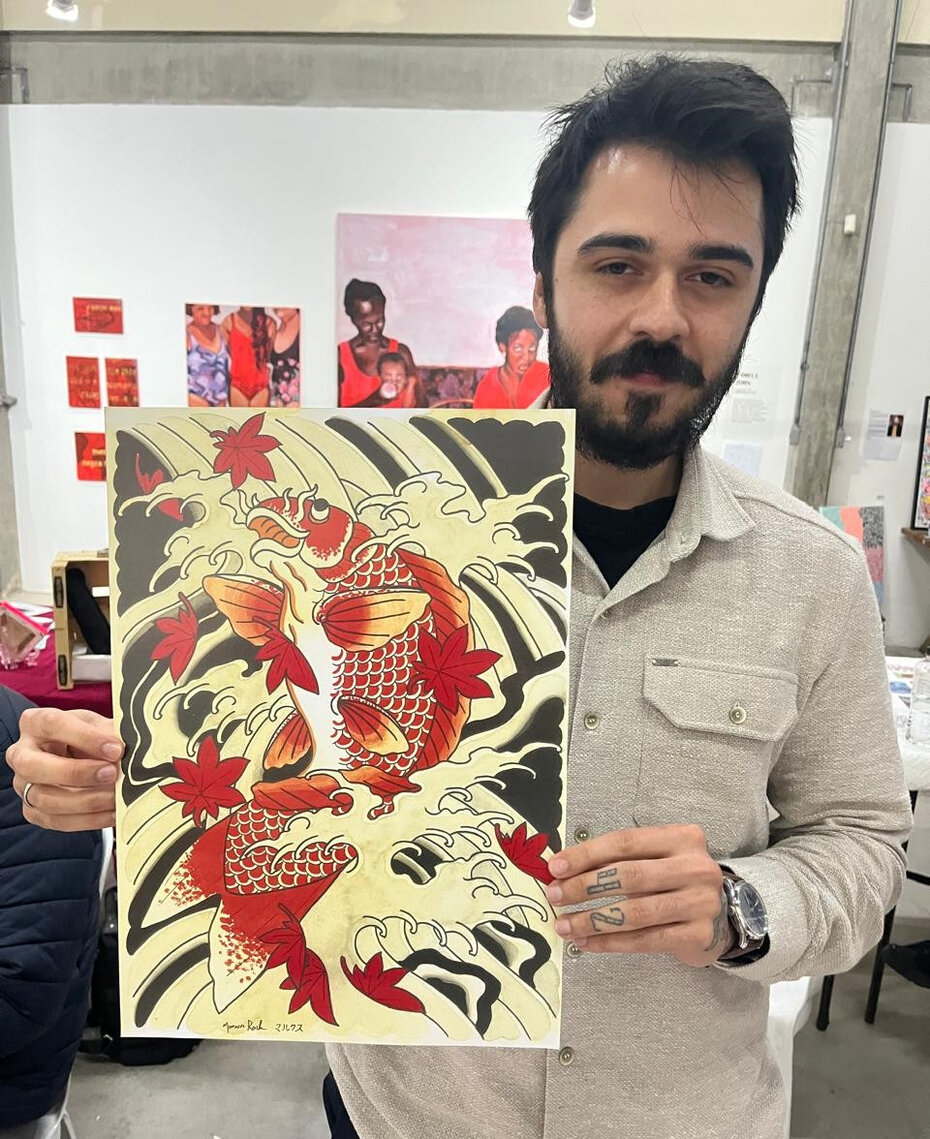 Marcus Rocha se inspira na estética da arte japonesa (Foto: Paulo Gasparotto/Especial)
