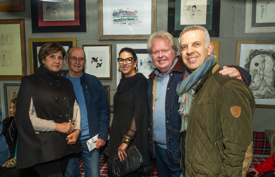 Eliete Corrêa, José Carlos Corrêa, Alexandra Beylouni, Otávio Beylouni e o médico Salo Schames (Evandro Leal/Divulgação)