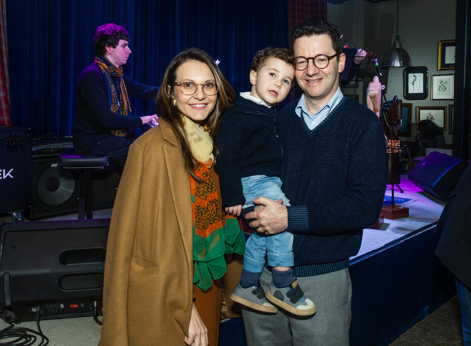 Verônica Colpani, Fernando Gerchman e Noah Gerchman (Evandro Leal/Divulgação)