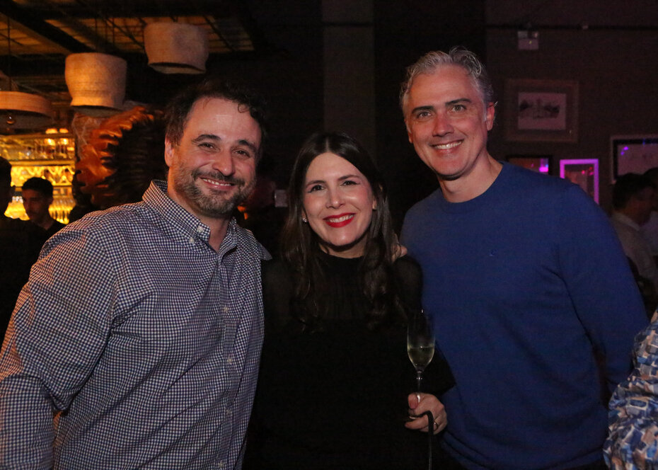 Ricardo Teixeira com Lívia e Marçal Sulzbach (Foto: Notre Design/Divulgação)