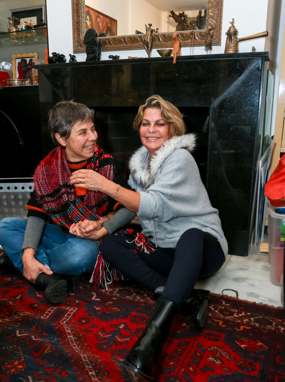 Descontração: Jaque Sanchotene e Andréa Brasil Filippi (Foto: Dani Barcellos/Divulgação)