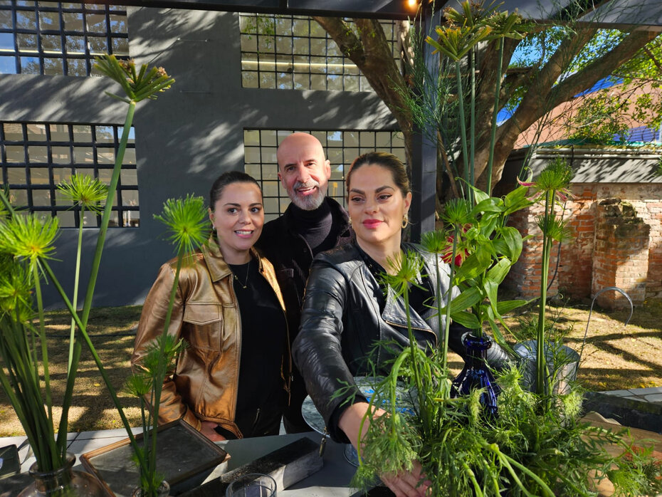 Érika Baumgartner, Letícia Loeff, Antônio Hubbe da Platterie Eventos Gastronômicos (Foto: Lisette Guerra/Especial)