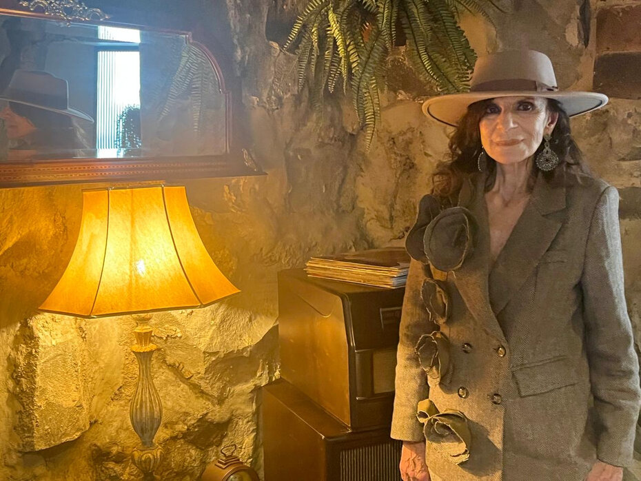 Ivana Gasparotto na tarde festiva em Canela (Foto: Paulo Gasparotto/Especial)
