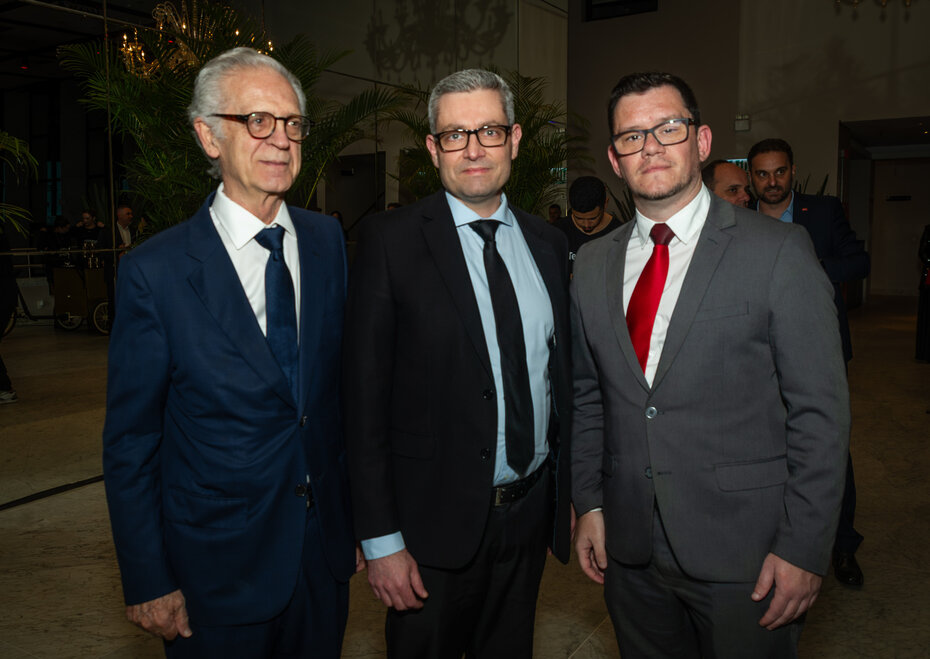 Claudio Zaffari, Jonas Mosquera e Francisco Brust (Foto: Evandro Leal/Divulgação)