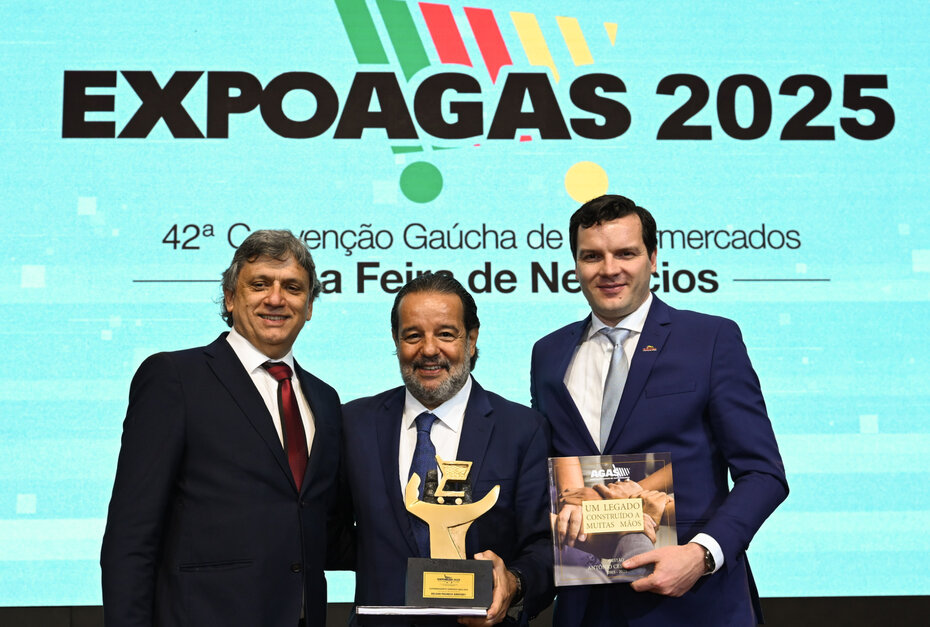 Antônio Cesa Longo, Nelson Pacheco Sirotsky e Lindomar Peruzzo (Foto: Divulgação)