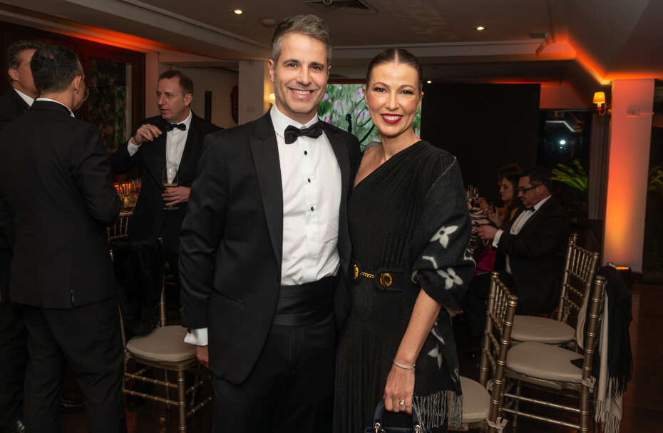 Haroldo Stumpf e Aisha Stumpf na 64ª edição do Baile de Debutantes do Porto Alegre Country Club (Foto: Evandro Leal/Divulgação)