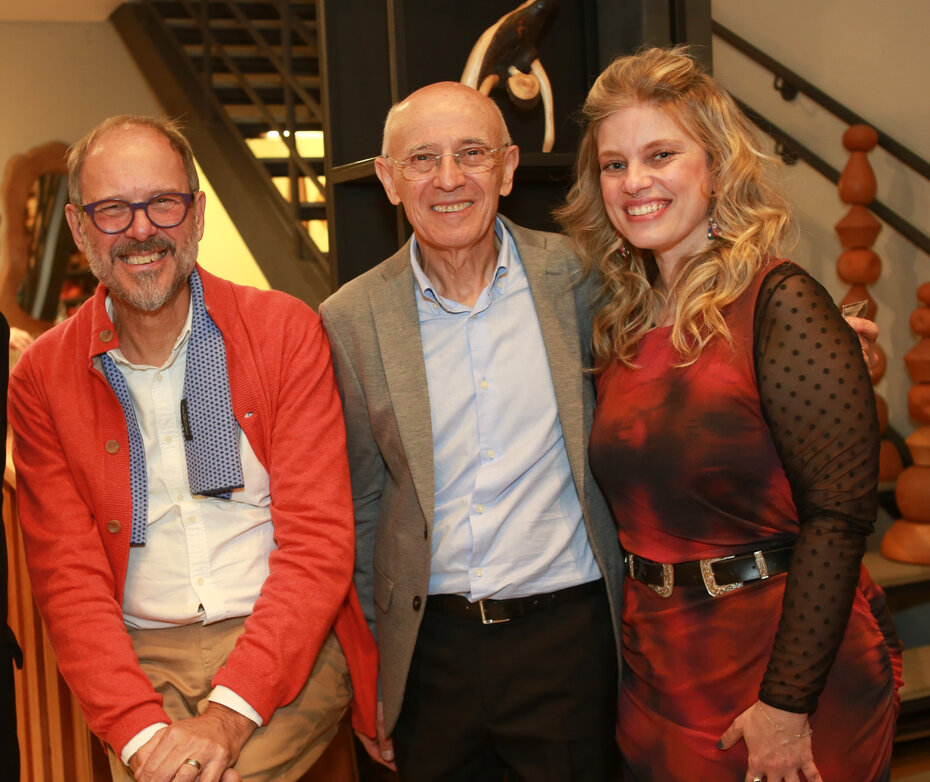 Mario Englert, Helio Zorzi e Helena Zorzi (Foto: Lenara Petenuzzo/Divulgação)