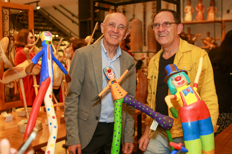Helio Zorzi e Elias Zorzi receberam os convidados (Foto: Lenara Petenuzzo/Divulgação)