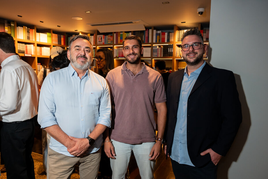 Antônio Gura, Pepe Candau, Tiago Mazzoncini (Foto: Andréa Graiz/Divulgação)