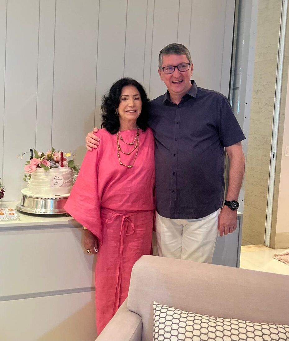 Heloisa Penna Aurvalle com o filho Fernando Aurvalle Krebs (Foto: Divulgação)