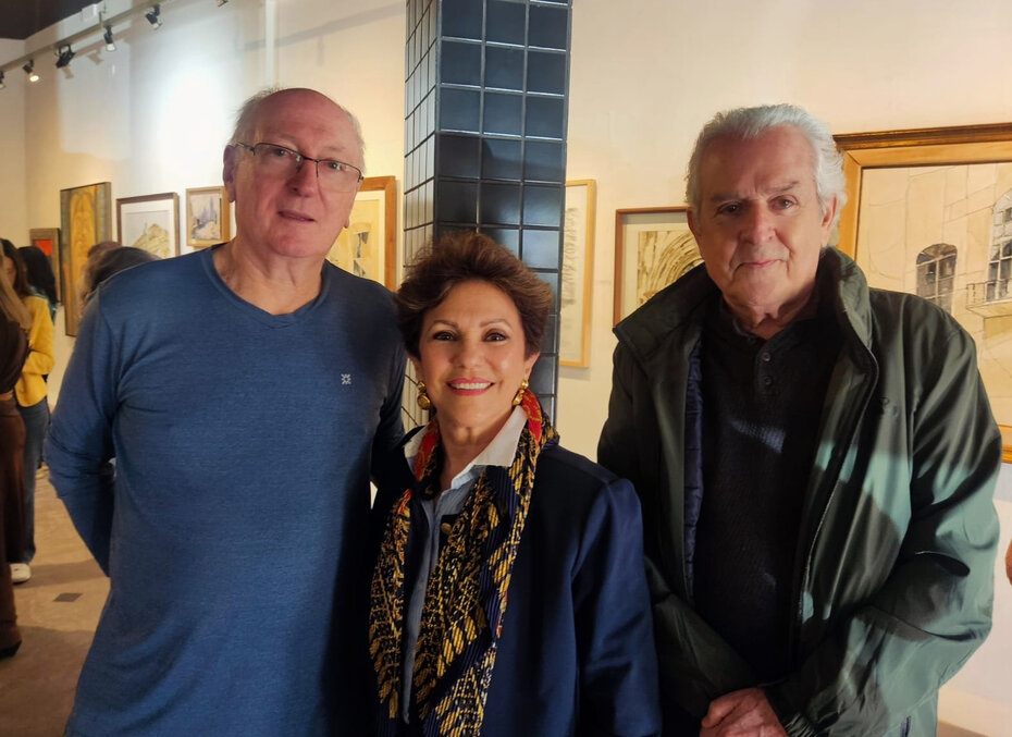 Zalmir Chwartzmann e Vera Bublitz com Paulo Amaral (Foto: Divulgação)
