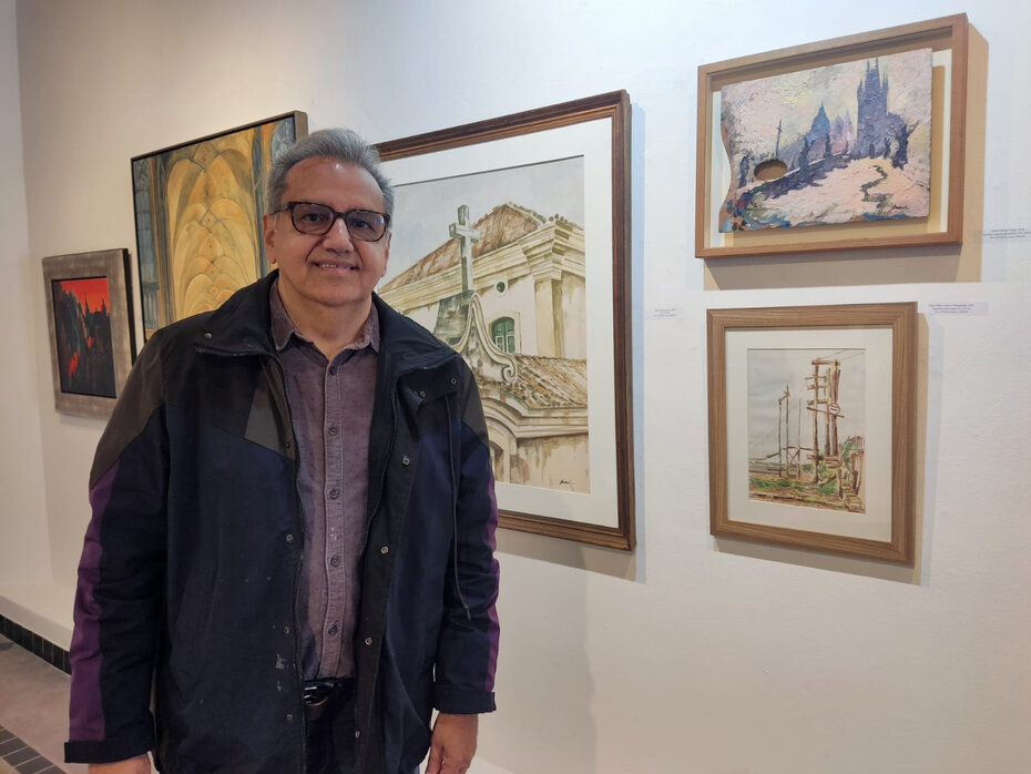 Anaurelino Barros Neto na Bublitz Galeria (Foto: Divulgação)