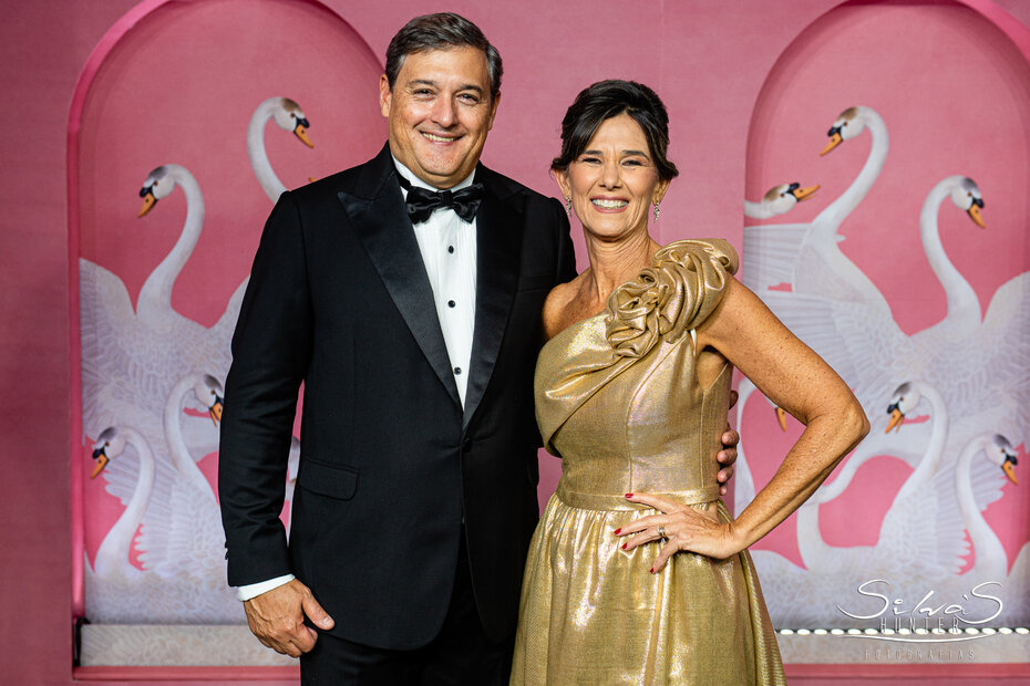 O casal presidente da Associação Leopoldina Juvenil Liliane e Luiz Augusto Portal (Foto: Silvas Hunters Fotografia/Divulgação)