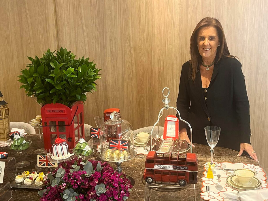 O Reino Unido foi a escolha de Lucia Suñe para sua decoração (Foto: Paulo Gasparotto/Especial)