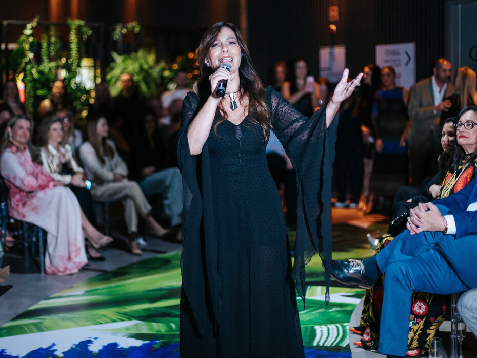 Cristina Sorrentino fez uma emocionante apresentação (Foto: Franco Corrêa/Divulgação)