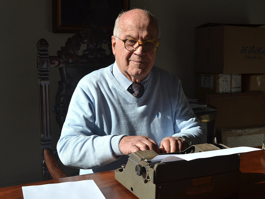 José Luís Marasco Cavalheiro Leite lança seu livro em Pelotas (Foto: Luiz Carlos Vaz/Divulgação)