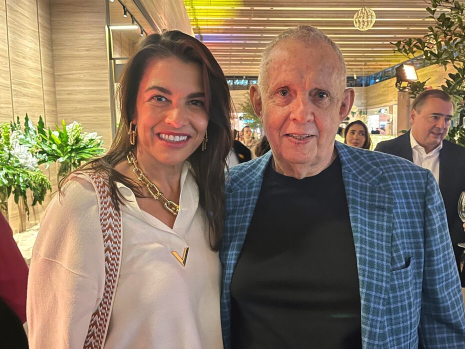 Nora Teixeira e Alexandre Grendene (Foto: Paulo Gasparotto/ Especial)