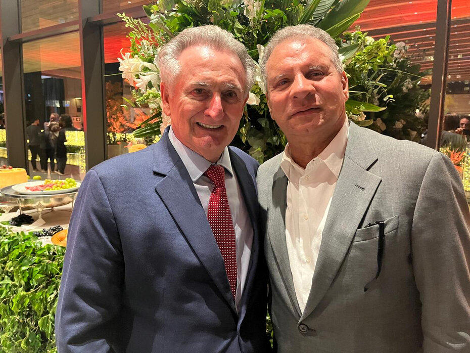 : Airton Zaffari e Celso Roth, ex-técnico da dupla Grenal (Foto: Paulo Gasparotto/ Especial)